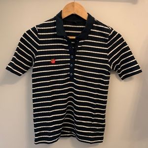 Uniqlo Strawberry striped polo